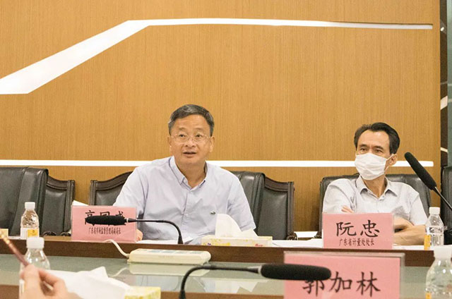 省市监局向导莅临mg冰球突破铝材集团,对2021年的能源计量审查事情举行回访