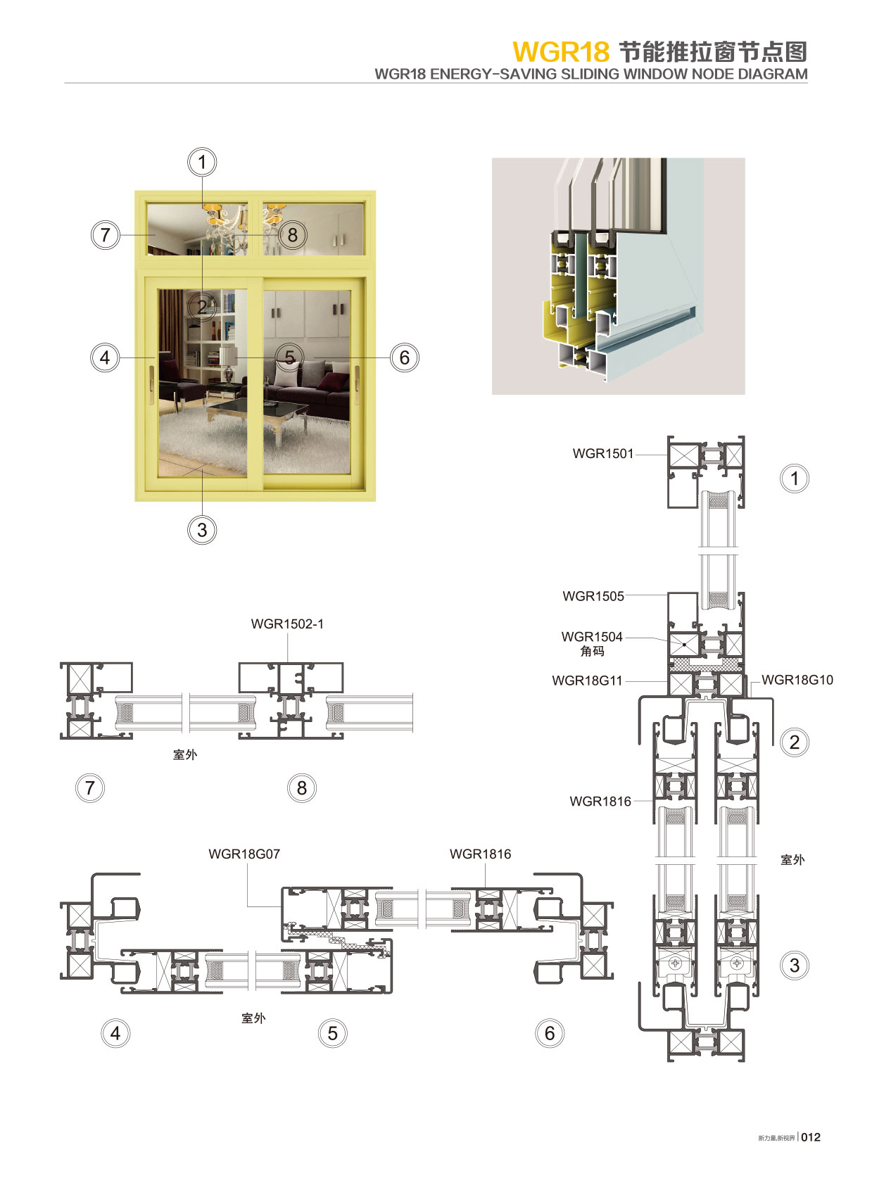 A-WGR18隔热节能推拉系列