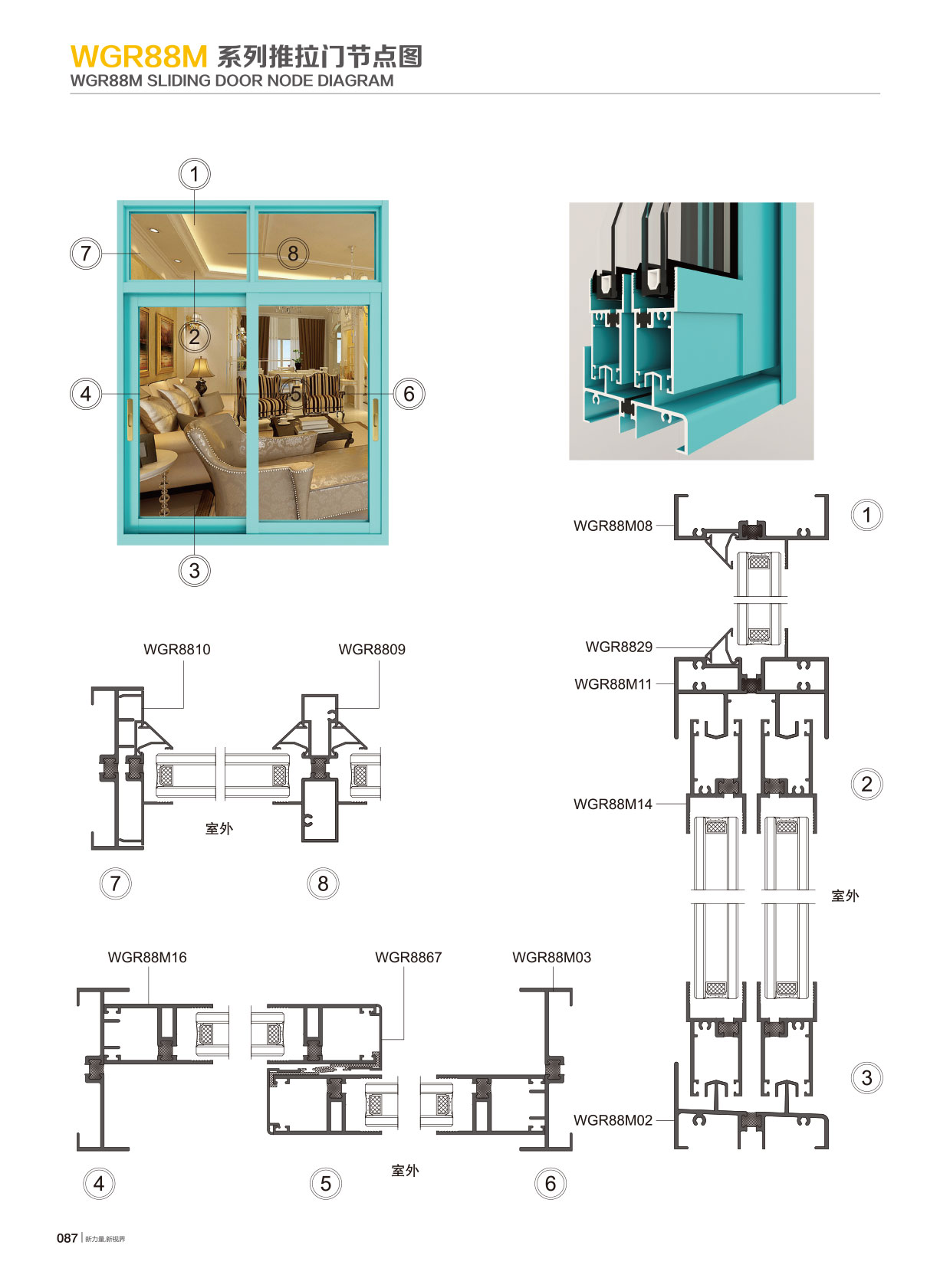 WGR88隔热节能推拉系列
